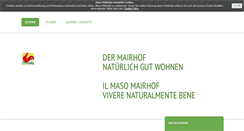 Desktop Screenshot of mairhof.it